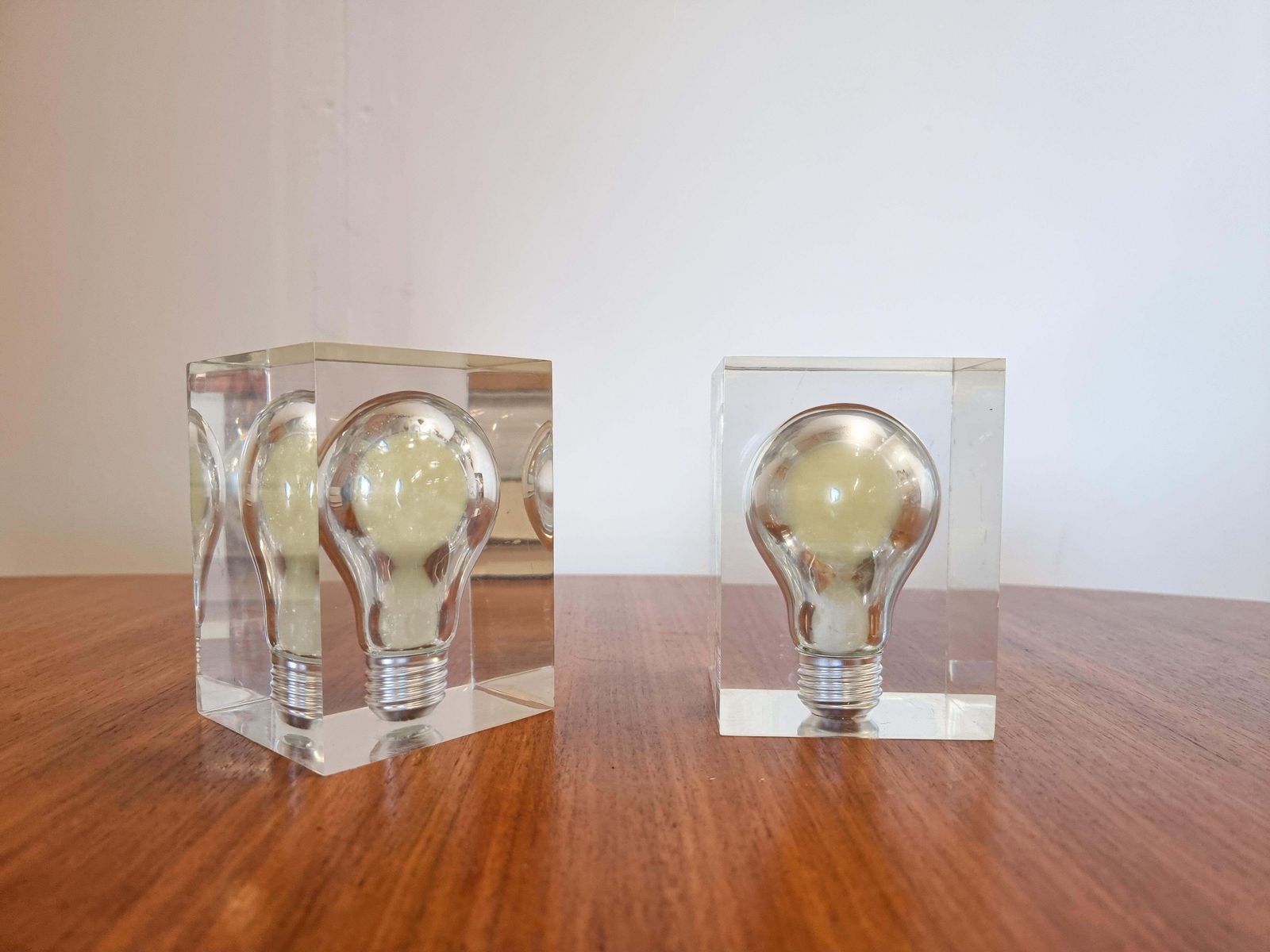 Pierre Giraudon, A Pair Of Lucite Sculptures "Neon", France, Midcentury photo 1020.0