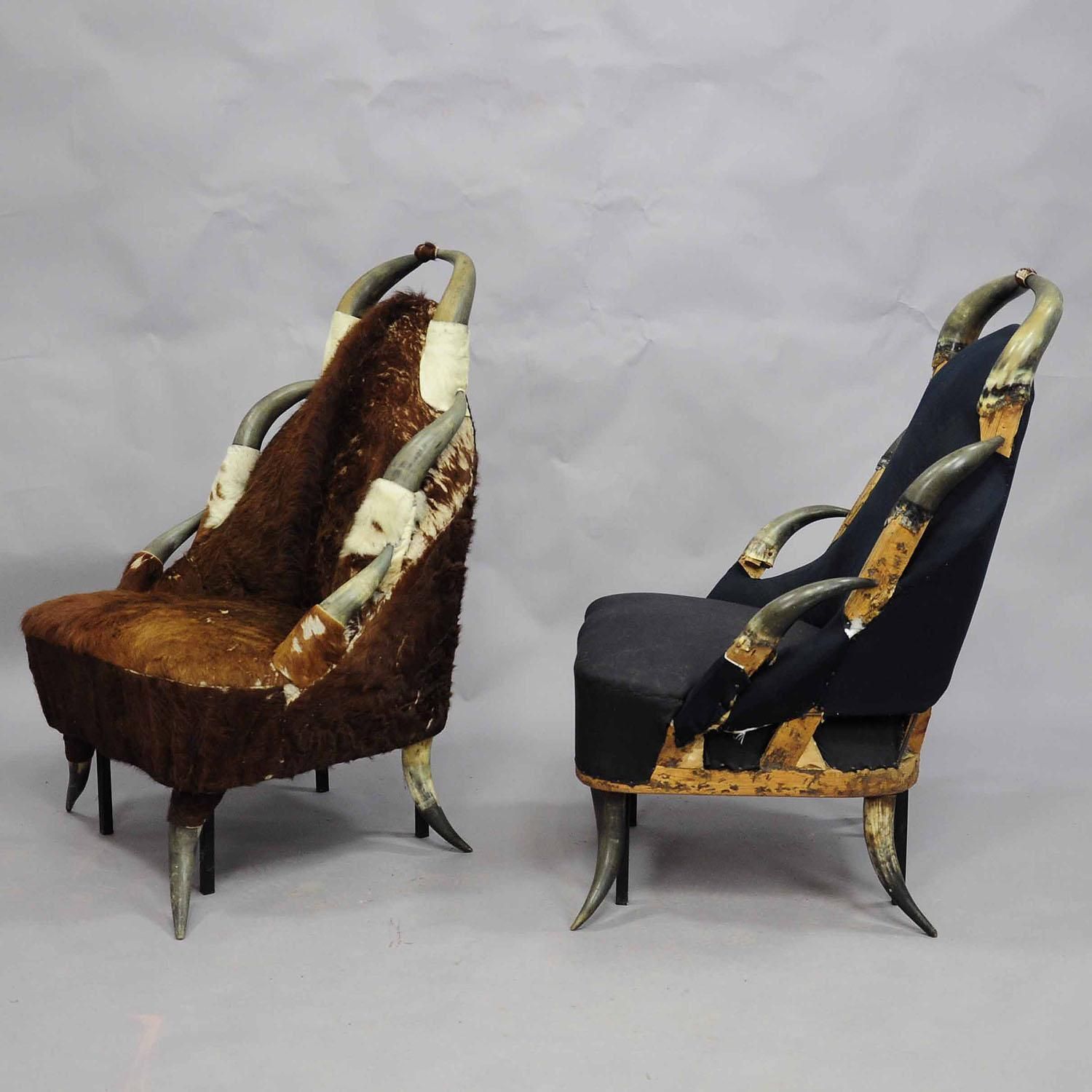 Great Antique Horn Chairs, Austria Ca. 1870 photo for sale