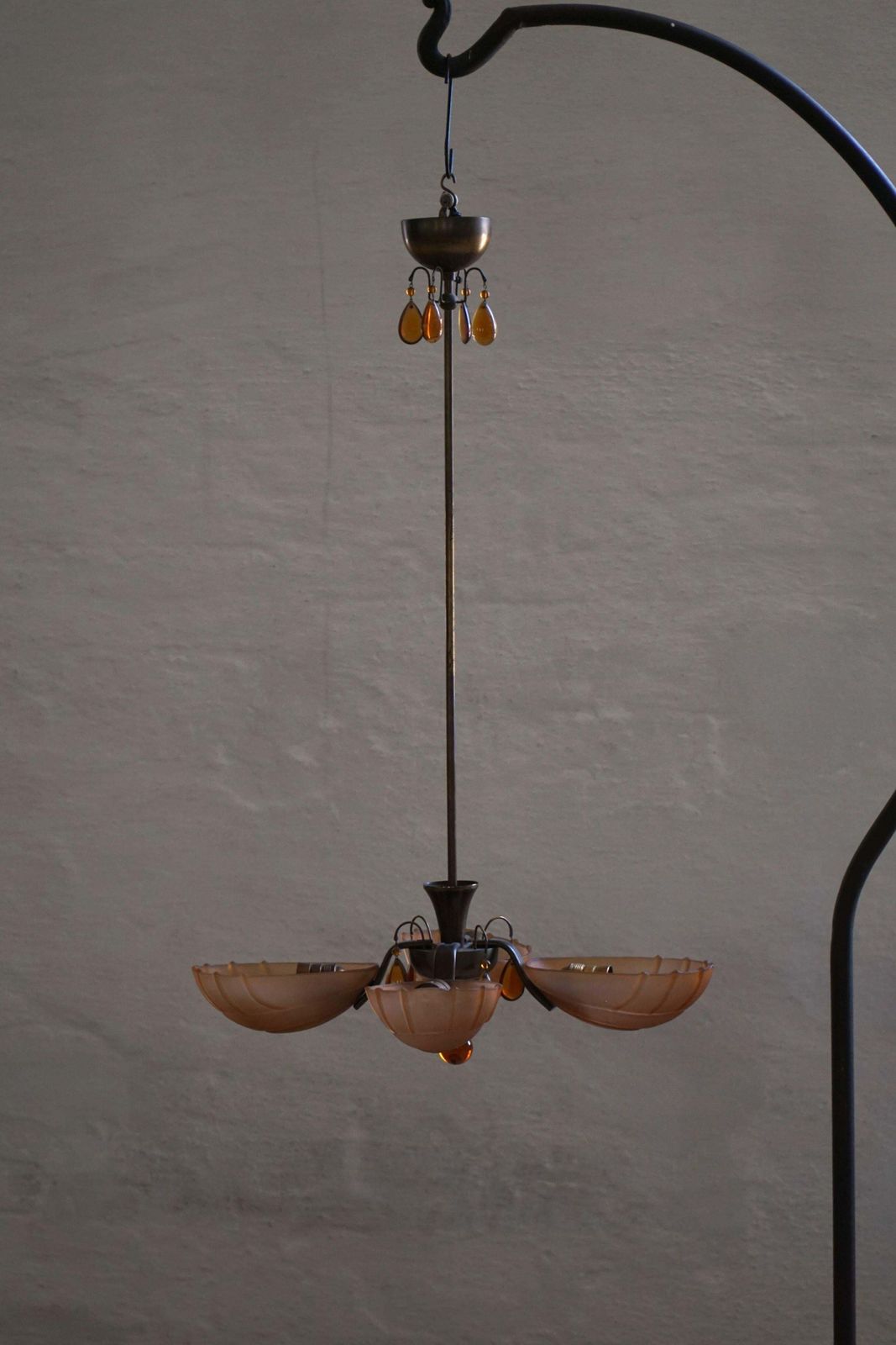 Art Deco Chandelier By Paavo Tynell For Taito Oy, Finland, 1930's photo 3547.0