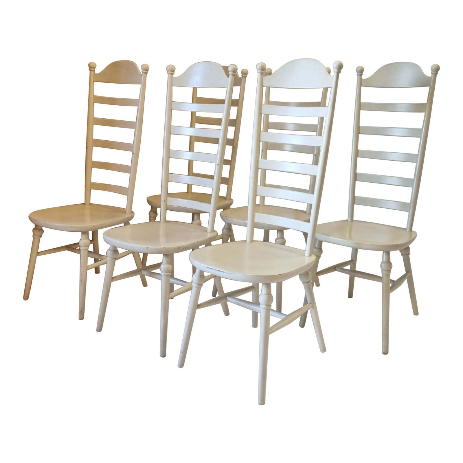 Lillemor Mannerheim, High Back "Mona" Chairs, 6 Pcs, Nesto, Scandinavian Modern