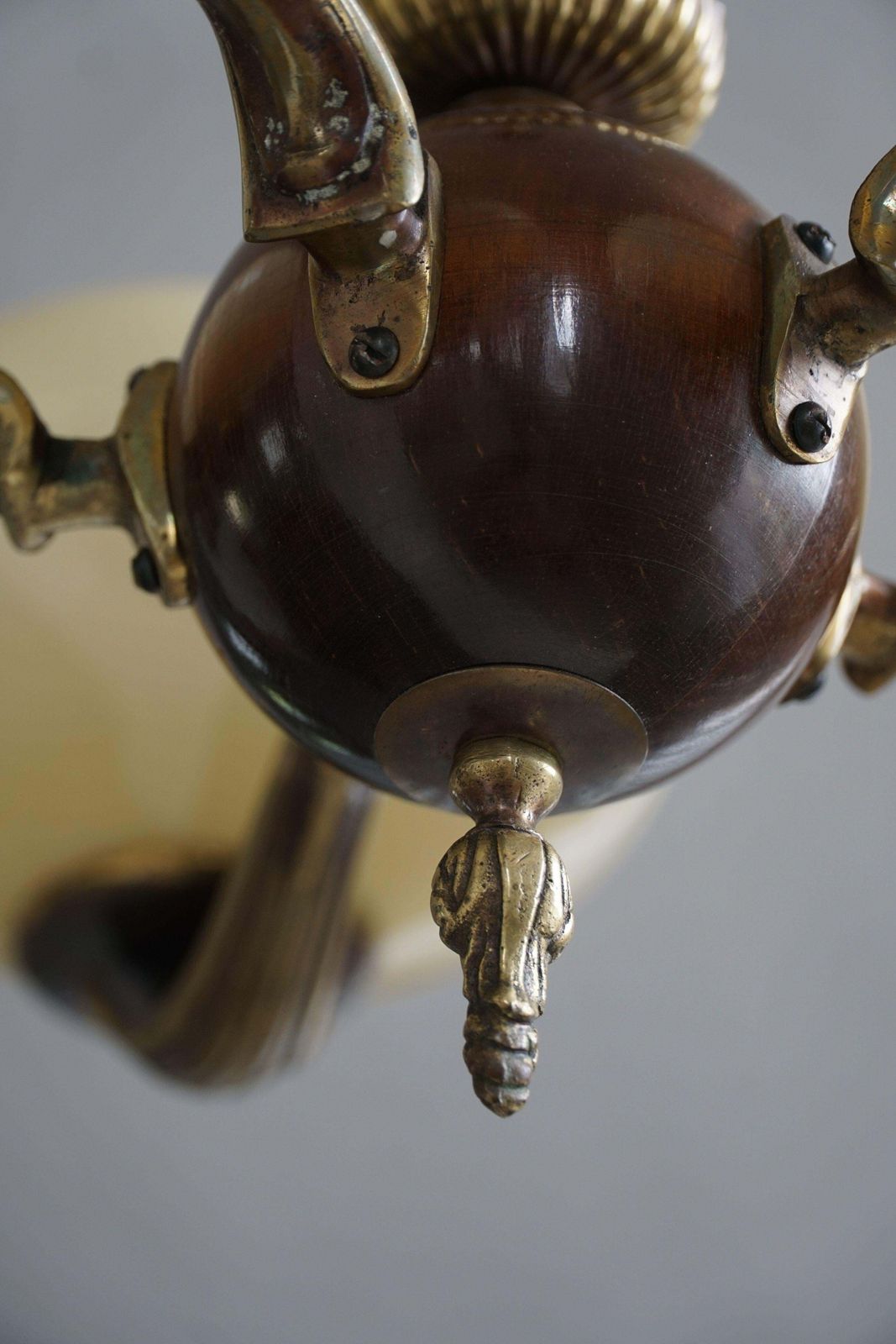 photo furniture 5 Arm Chandelier By Paavo Tynell, Model 1386/5 For Taito, Finland, 1930s