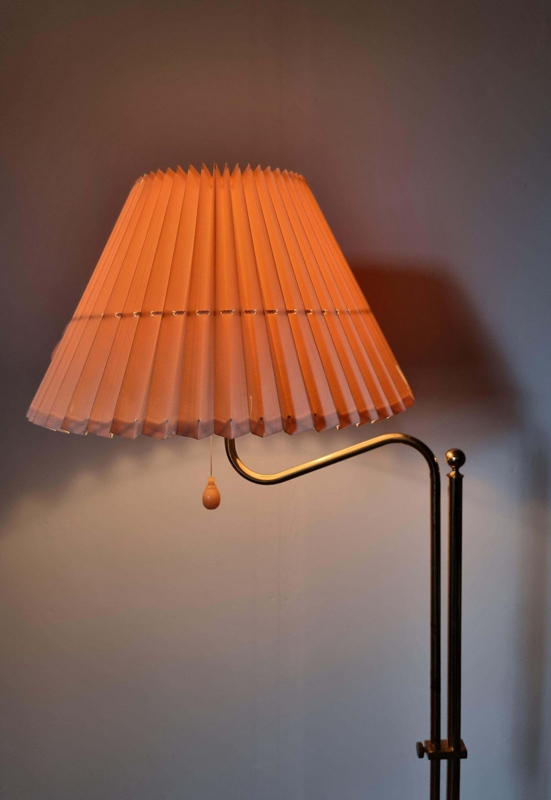 Bergboms, Adjustable Floor Lamp G 132 In Brass, Scandinavian / Midcentury Modern photo Lighting