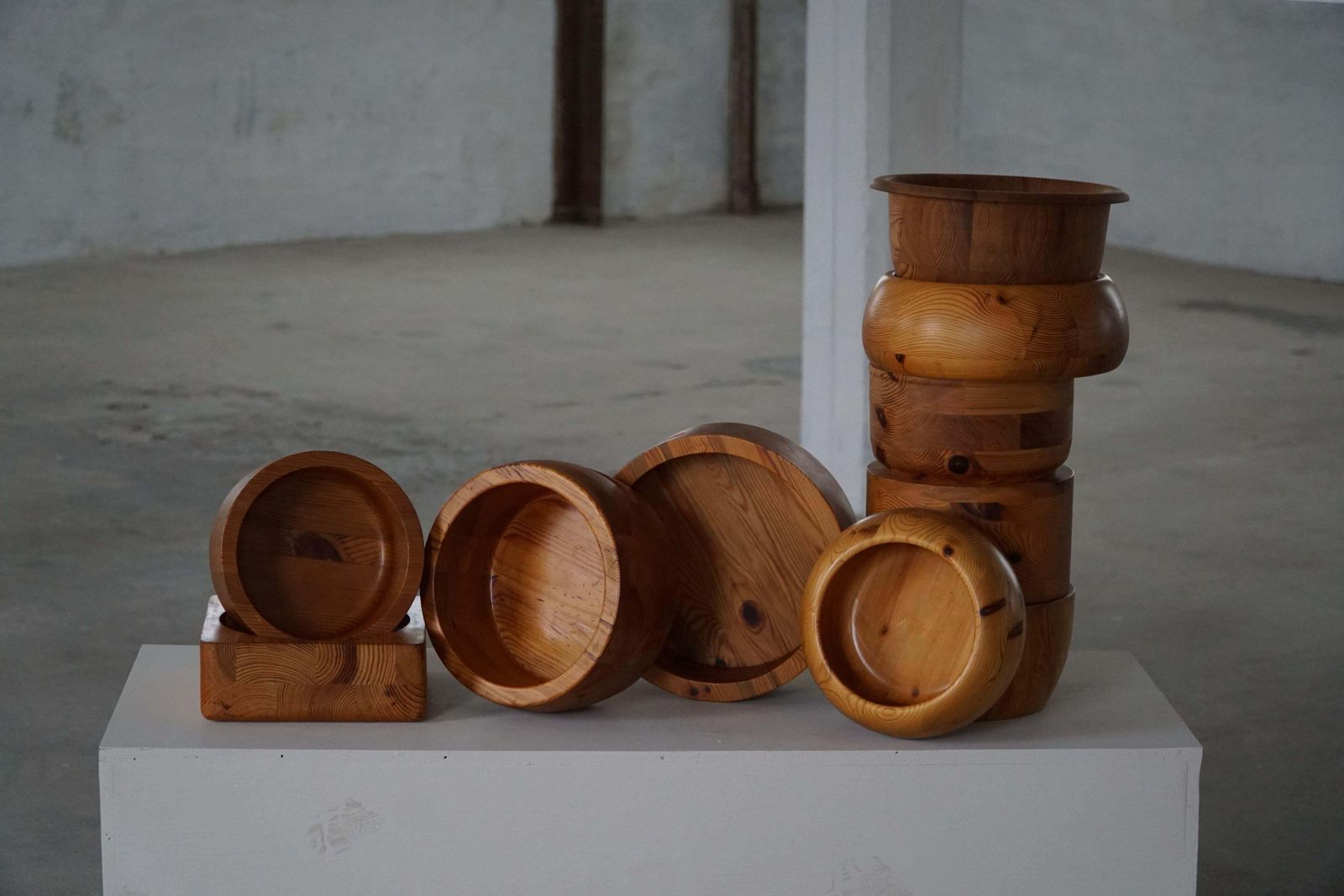 photo buy Lot Of 10 Mid Century Swedish Pine Bowls, Crafted By Holmbergs & Varnamo, 1970s