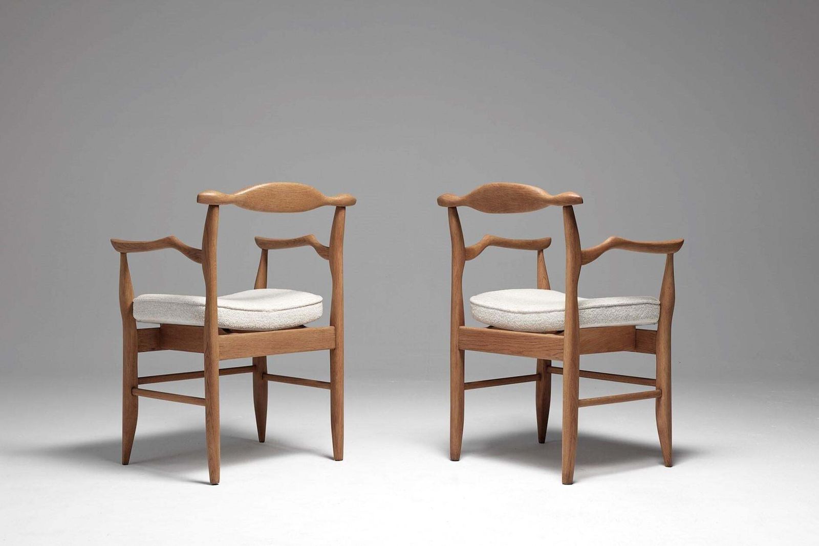 Guillerme Et Chambron Pair Of “Fumay” Dining Armchairs For Votre Maison, France photo 5096.0