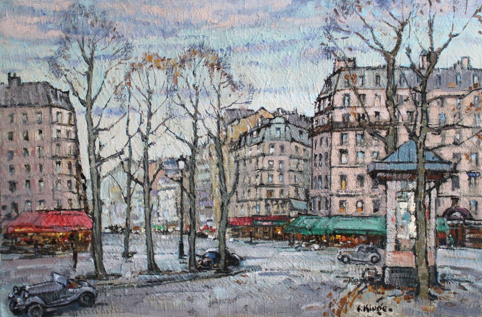 Konstantins Klugecity Landscape, Oil/Canvas, 61x91 Cm1985