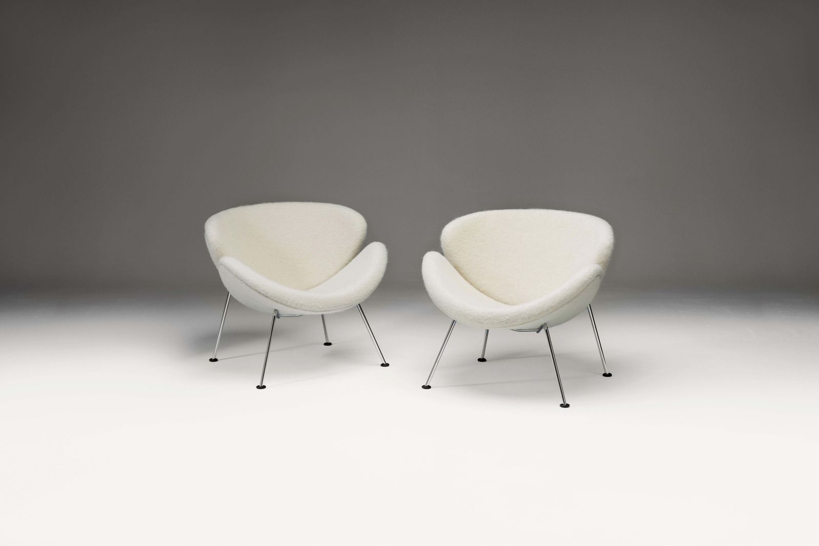 Orange Slice Chairs By Pierre Paulin For Artifort, 1980s, Set Of 2 photo furniture