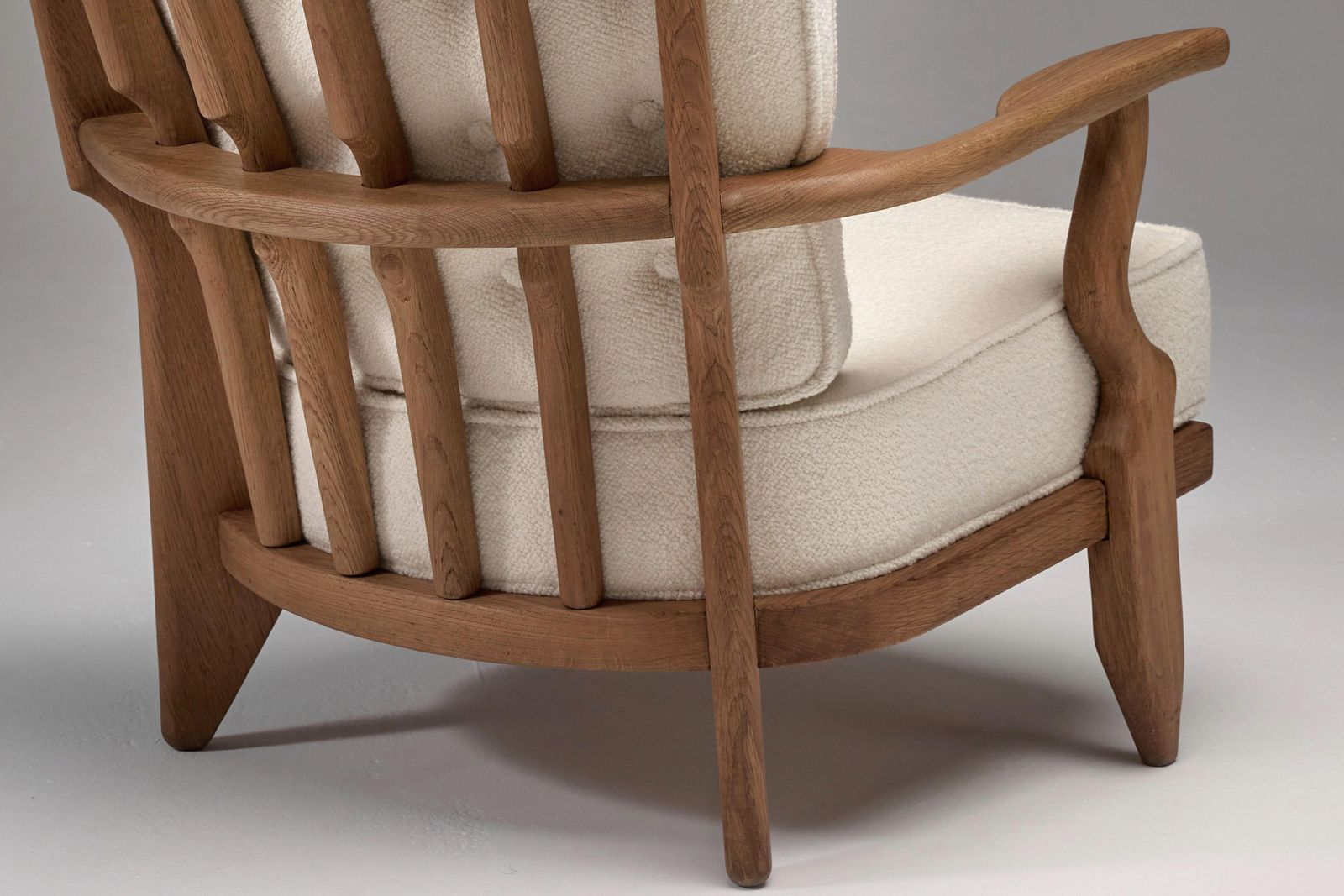 photo for sale Grand Repos Lounge Chair Attributed To Guillerme Et Chambron For Votre Maison
