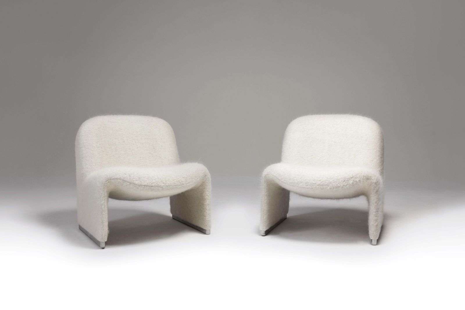 Alky Chairs By Giancarlo Piretti For Artifort In Pierre Frey, 1970s, Set Of 2 photo furniture