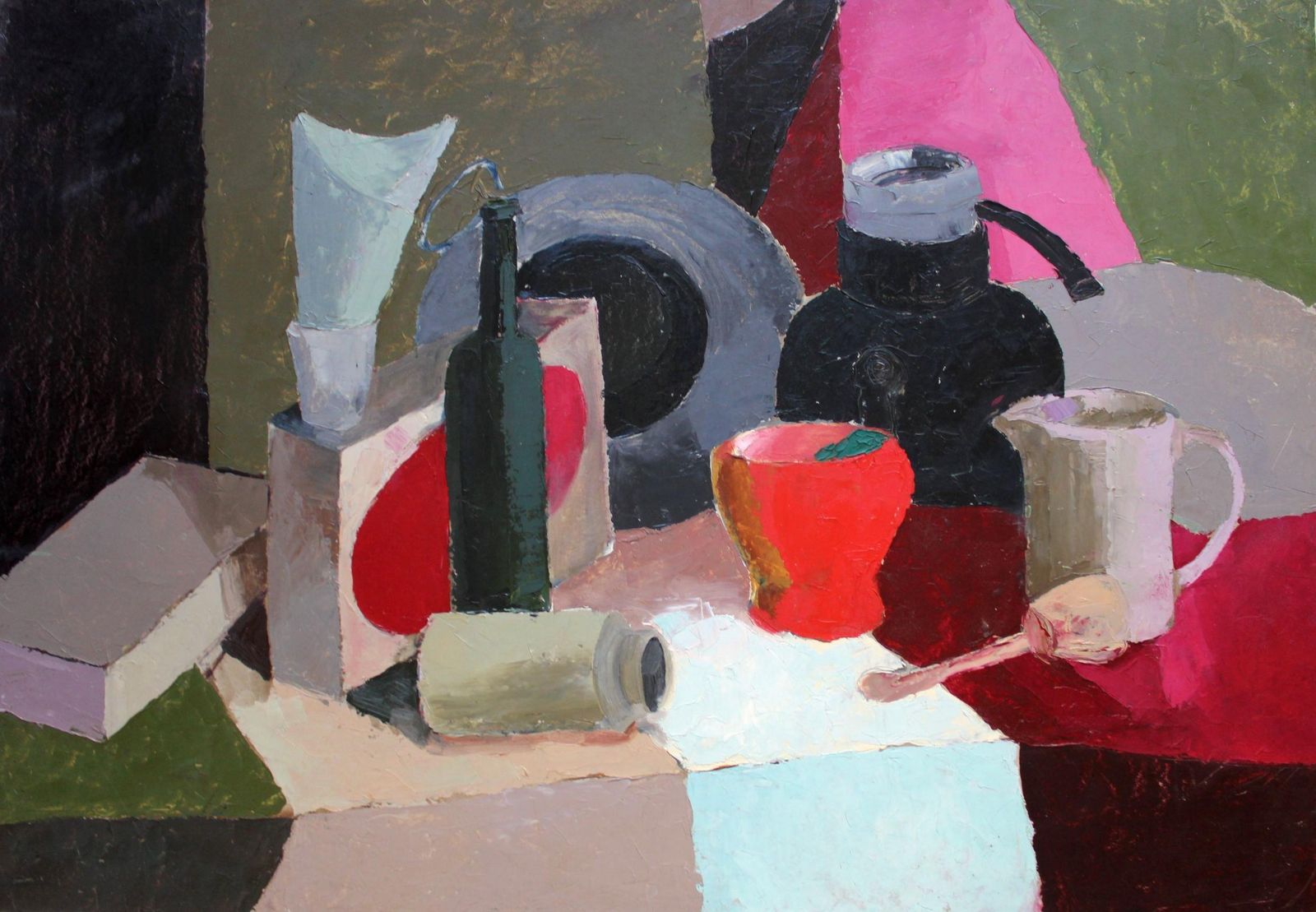 Aija Zarinastill Life  Oil/Cardboard, 69x99 Cm.1981