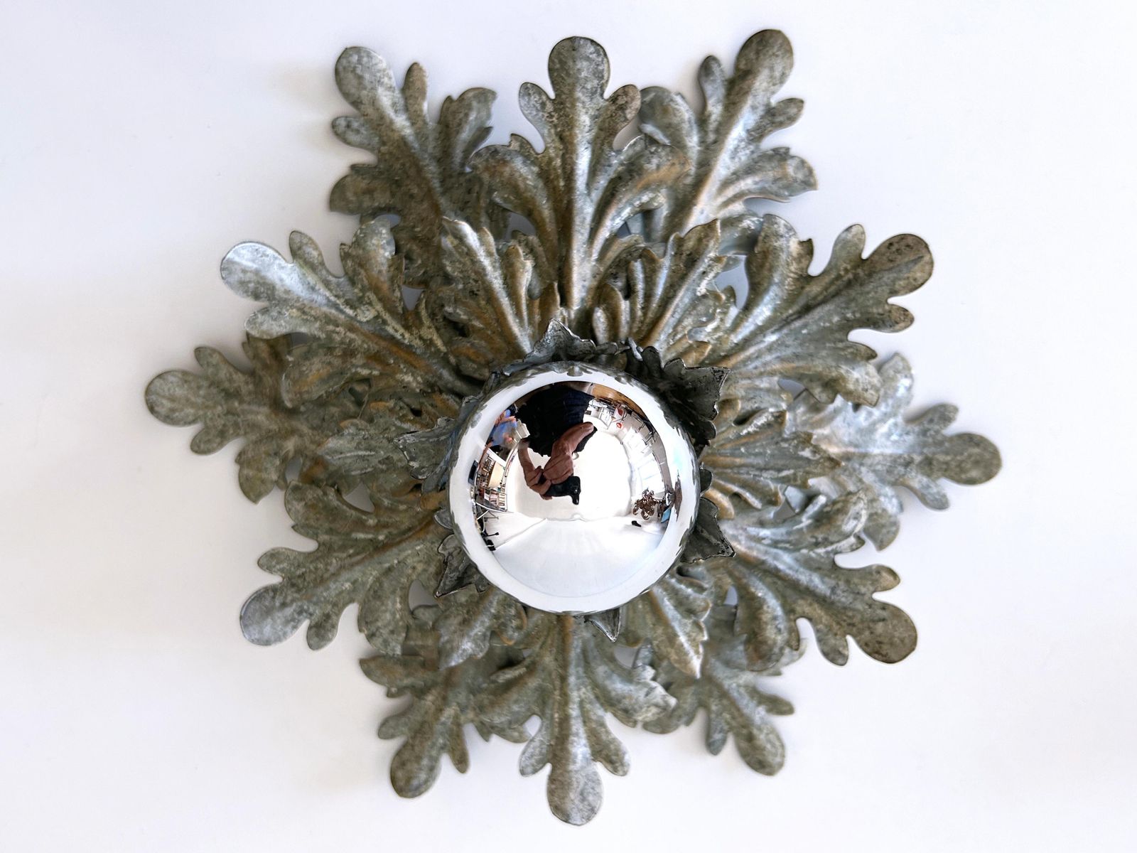 Set Of Two Mid Century Floral Flush Mounts Or Sconces By W. Müller Germany 1970s photo buy