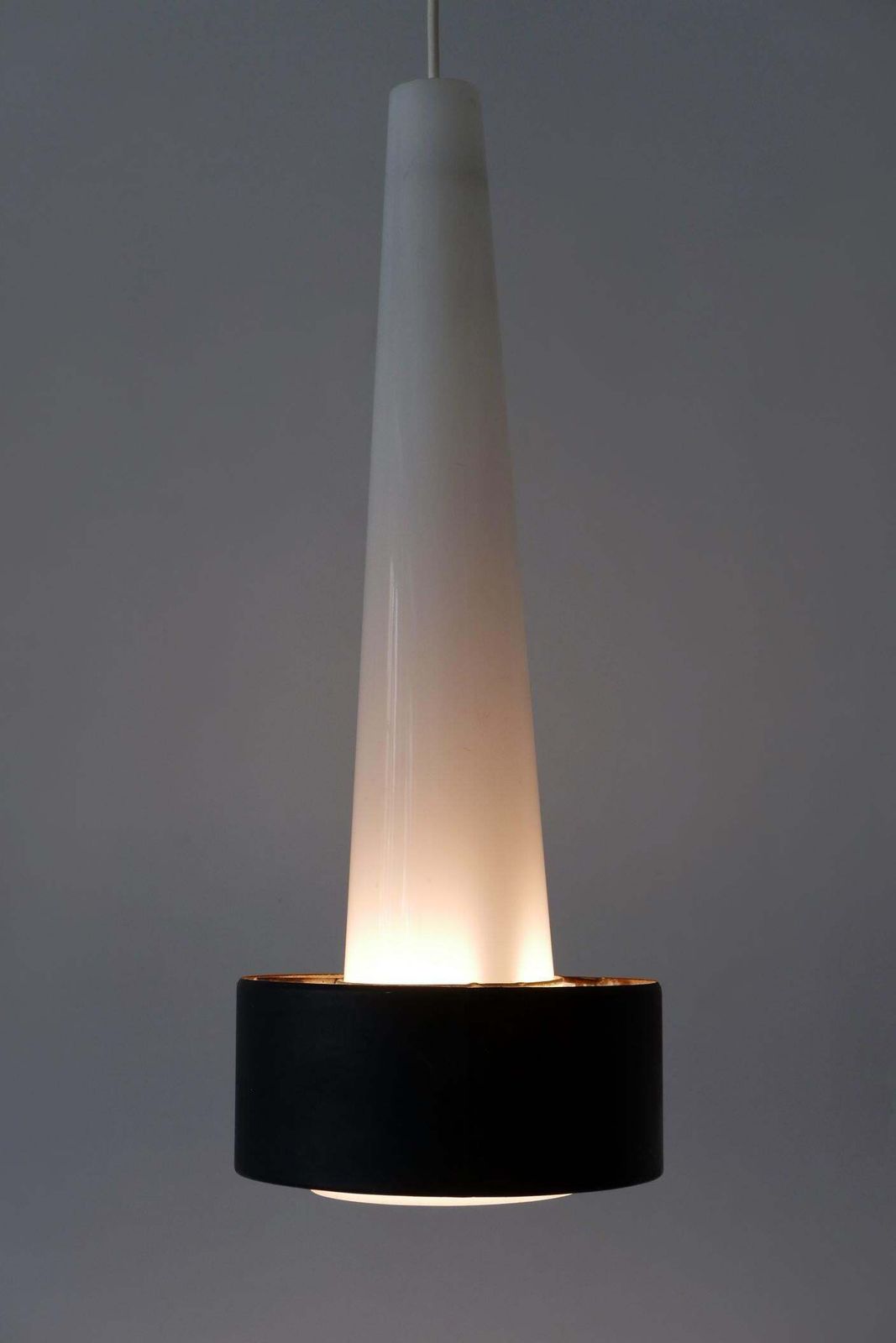photo for sale Xl Mid Century Lucite & Metal Church Pendant Lamp Or Hanging Light Germany 1960s