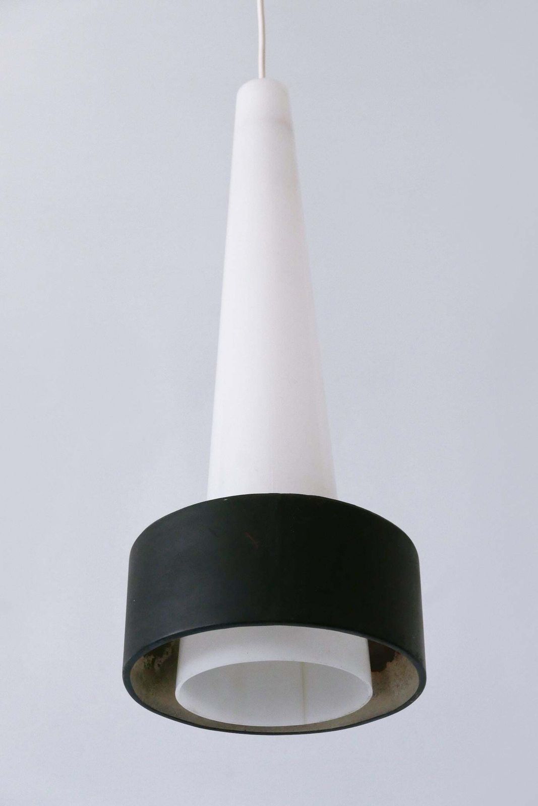 photo vinterior Xl Mid Century Lucite & Metal Church Pendant Lamp Or Hanging Light Germany 1960s