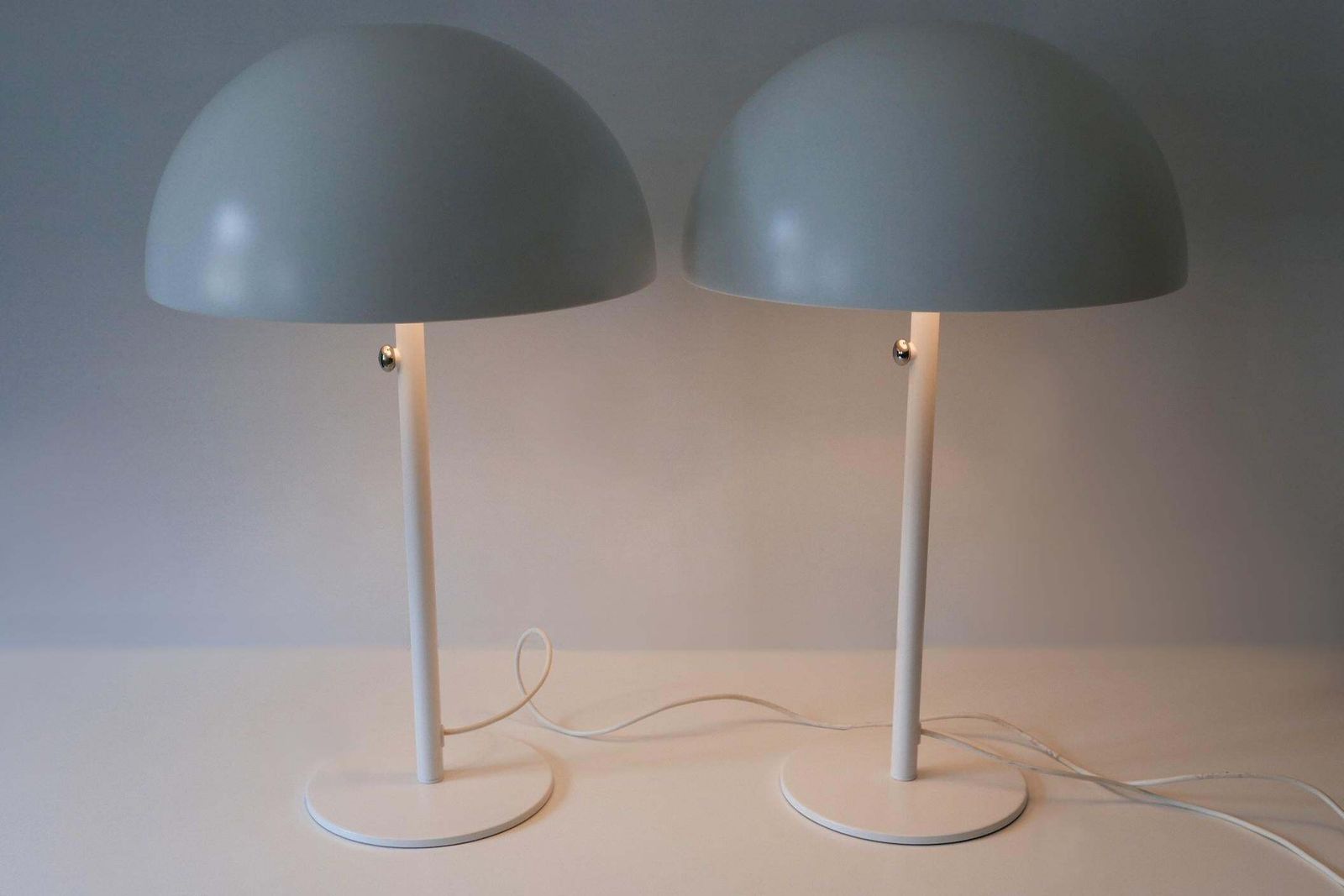 Set Of Two Gorgeous Huge Table Lamps 'Brasa 365' By Ikea Sweden 2000s photo Lighting