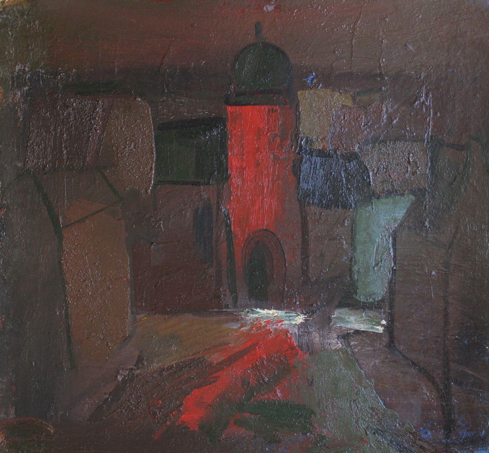 Aleksandr Rodin (1922 2001)landscape With Tower1991