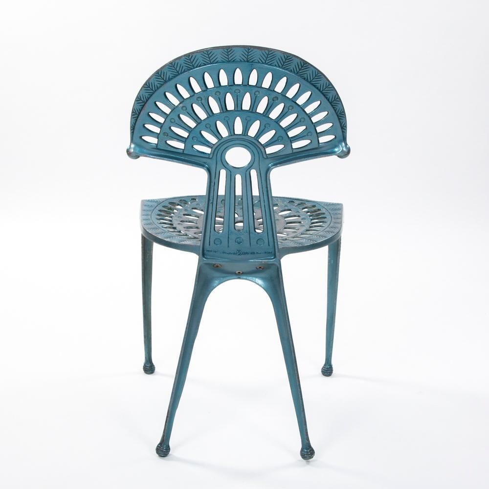 3 Spanish Turquise Aluminium Vintage Chairs By Oscar Tusquets Blanca 1980s photo vintage