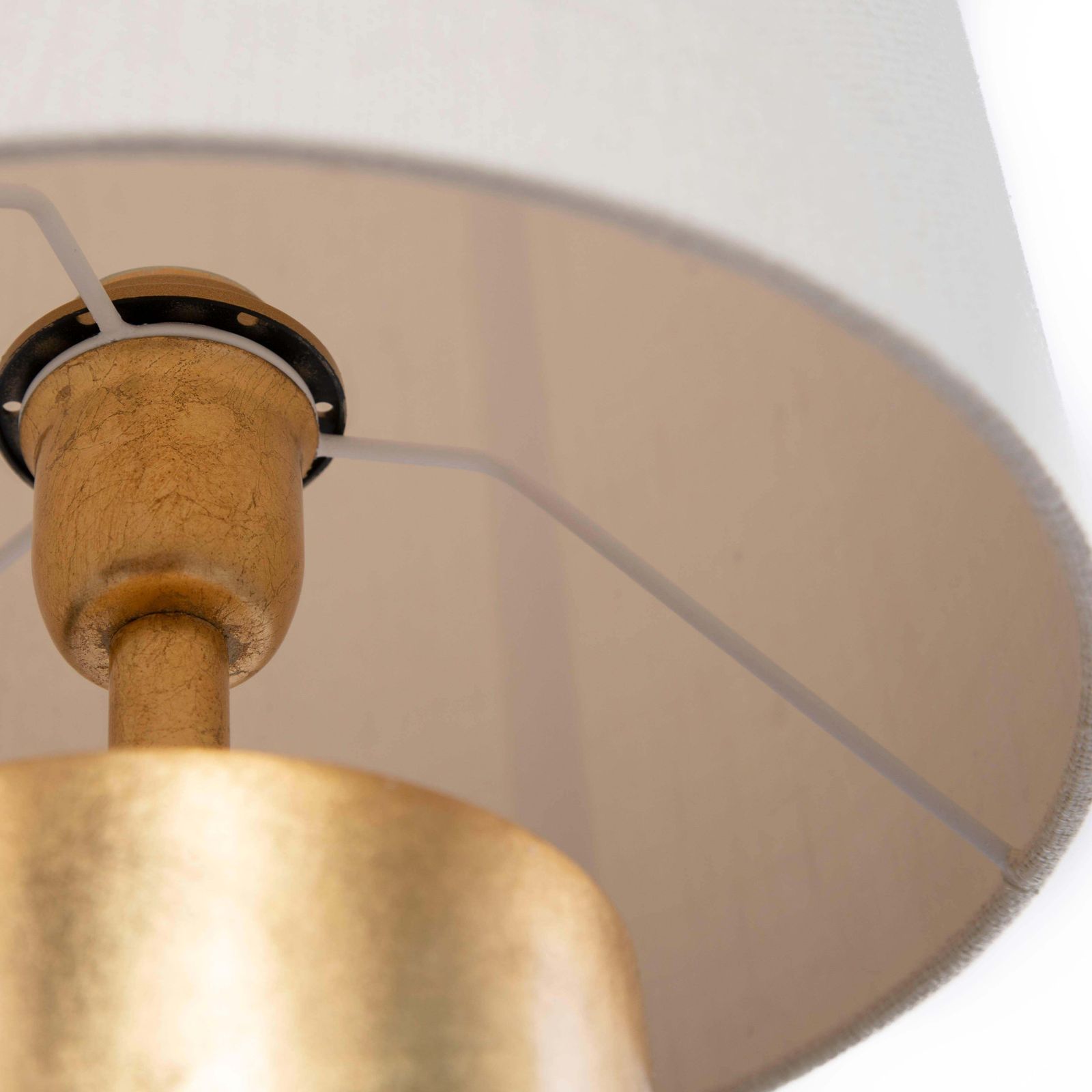 Italian Mid Century Cast Iron Floor Lamp In Gold Brown By Banci, Firenze 1980s photo 3451.0