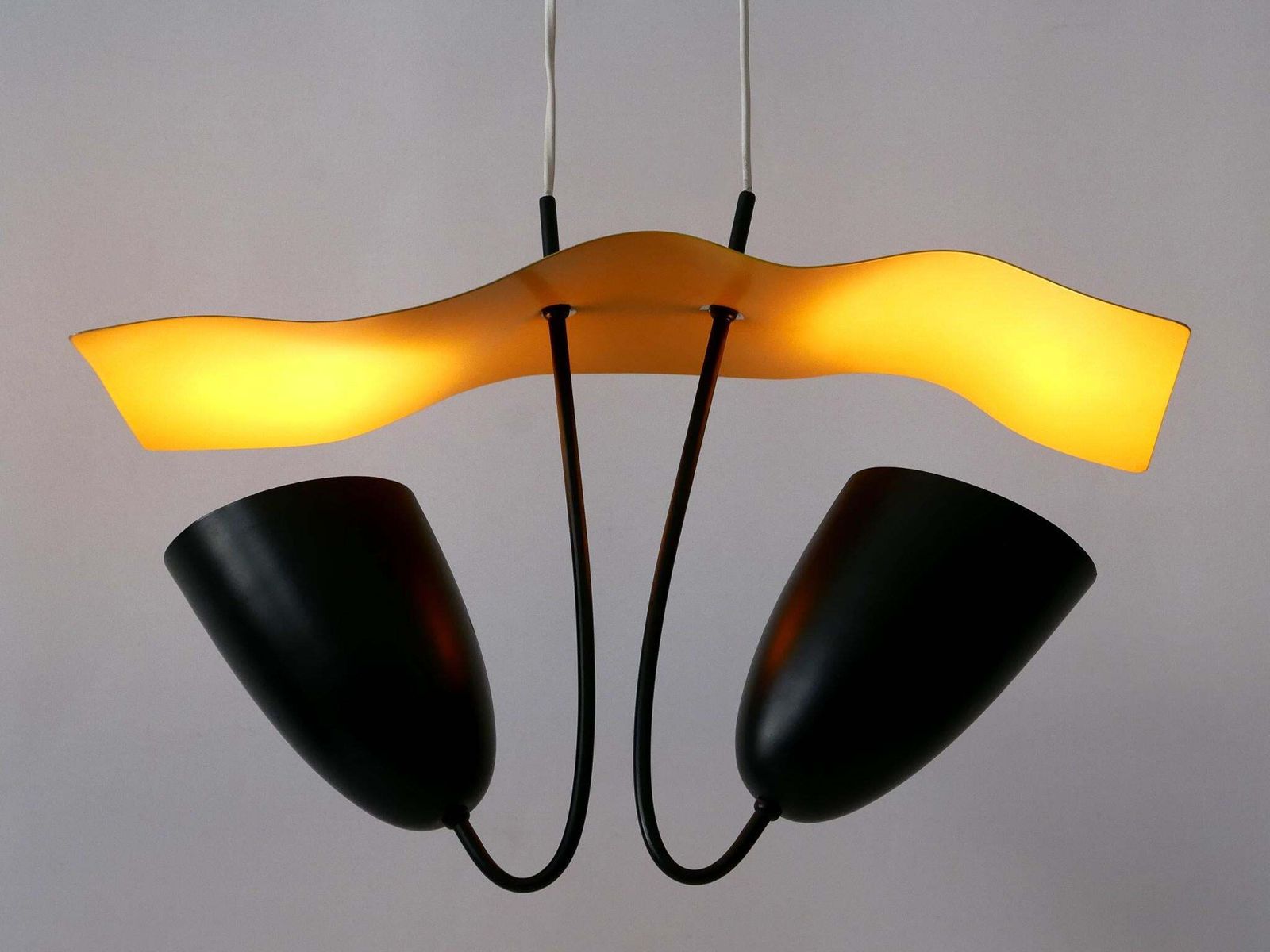 3362.0 Lovely Mid Century Modern Pendant Lamp Or Hanging Light Germany 1960s photo