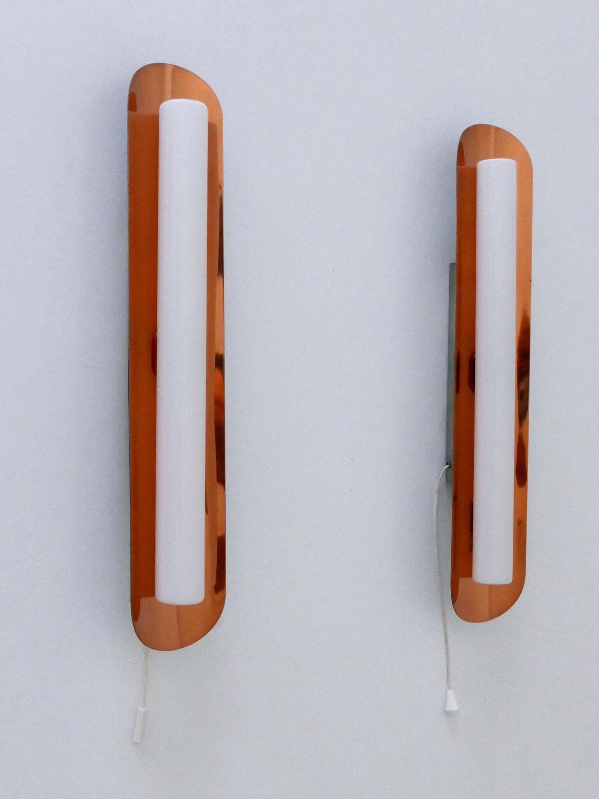 Set Of Two Elegant Mid Century Modern Sconces By Bünte & Remmler Germany 1960s photo for sale