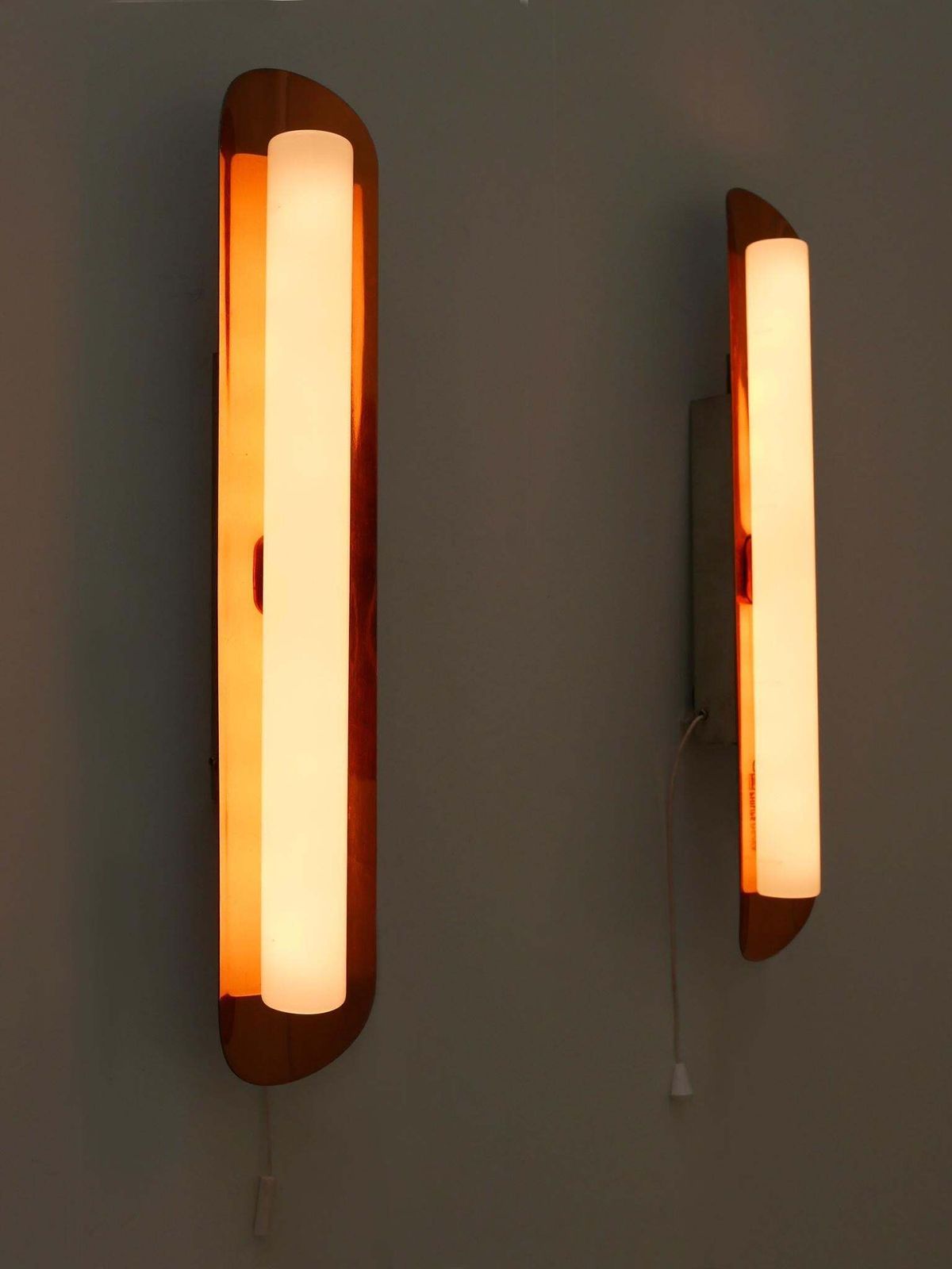 Set Of Two Elegant Mid Century Modern Sconces By Bünte & Remmler Germany 1960s photo Lighting