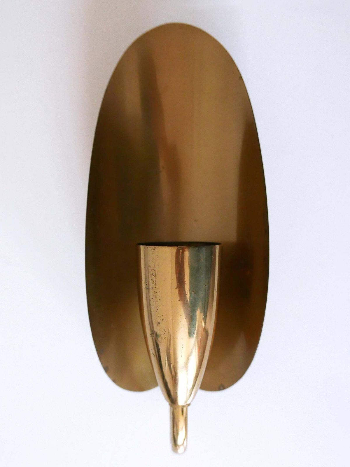 photo buy Set Of Two Lovely Mid Century Modern Brass Sconces Or Wall Lamps Germany 1950s