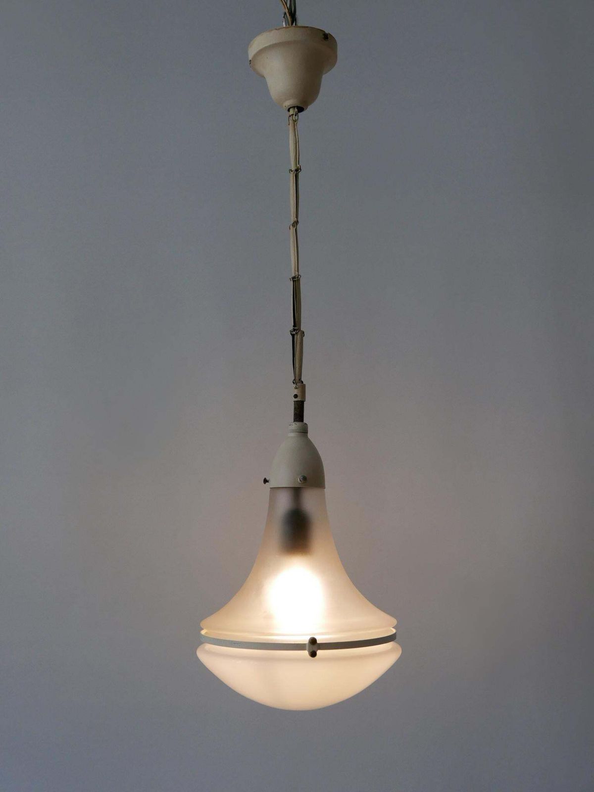 Elegant 'Luzette' Pendant Lamp By Peter Behrens For Siemens Schuckert 1910s photo furniture