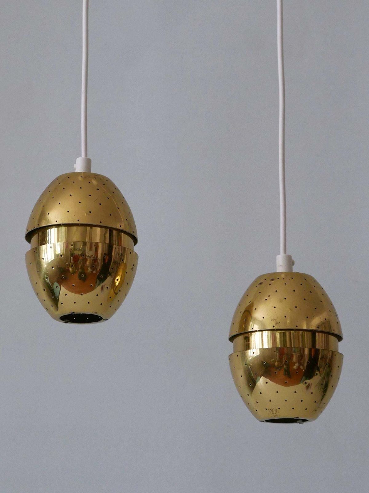 Set Of Two 'Egg' Pendant Lamps By Hans Agne Jakobsson For Ab Markaryd, Sweden photo vinterior