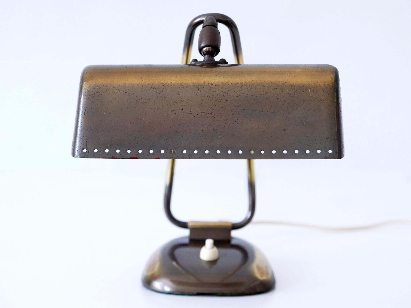 photo for sale Rare & Elegant Mid Century Modern Brass Piano Lamp Or Desk Light Germany 1950s
