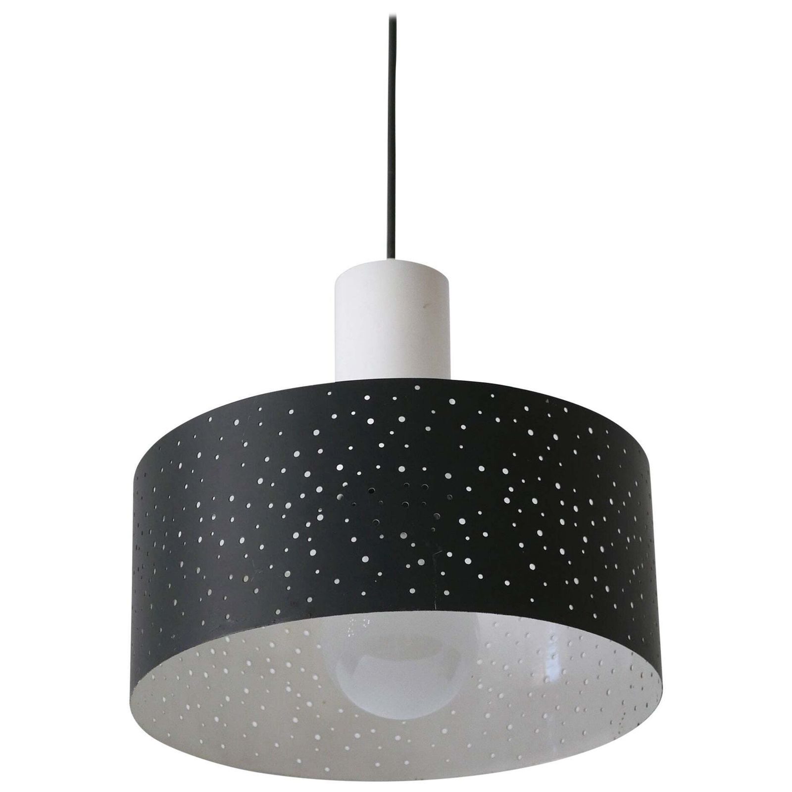 Elegant Mid Century Modern Pendant Lamp By Ernest Igl For Hillebrand 1960s
