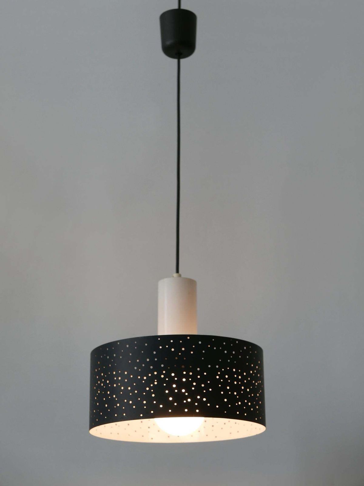 photo buy Elegant Mid Century Modern Pendant Lamp By Ernest Igl For Hillebrand 1960s