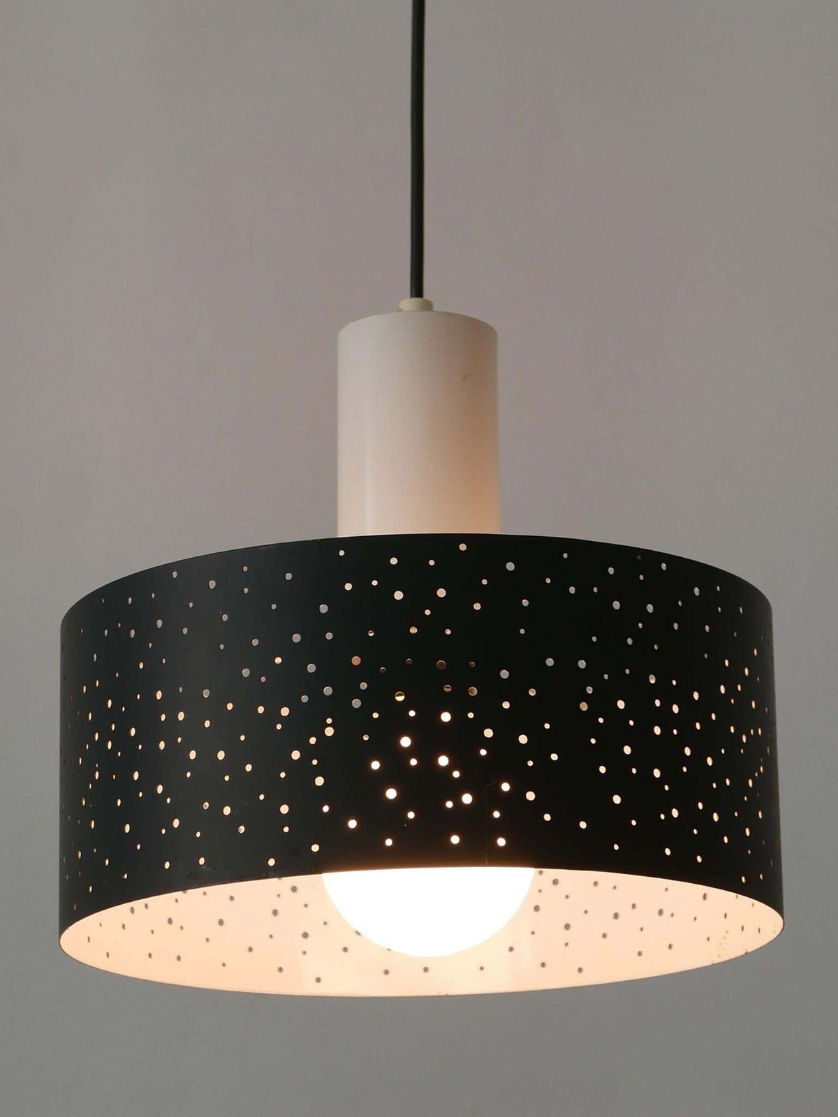 photo vintage Elegant Mid Century Modern Pendant Lamp By Ernest Igl For Hillebrand 1960s