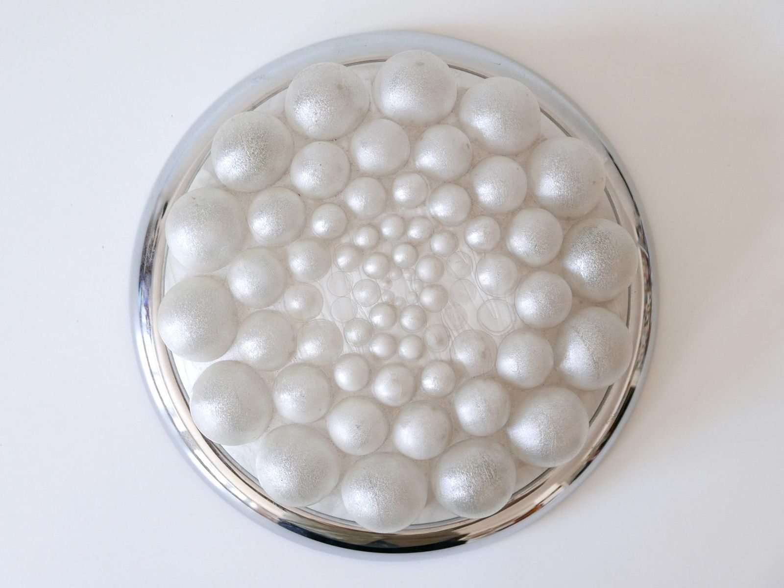 Amazing Mid Century Modern Bubble Flush Mount Or Wall Light Germany 1970s photo for sale