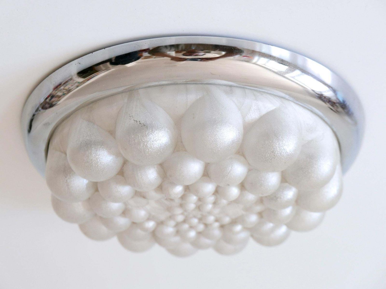 Amazing Mid Century Modern Bubble Flush Mount Or Wall Light Germany 1970s photo buy