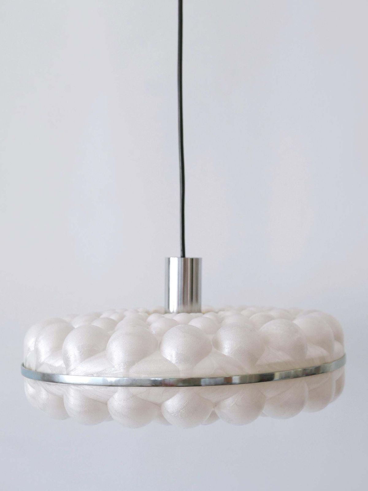 1594.0 Amazing Mid Century Modern Bubble Pendant Lamps Or Hanging Lights Germany 1970s photo