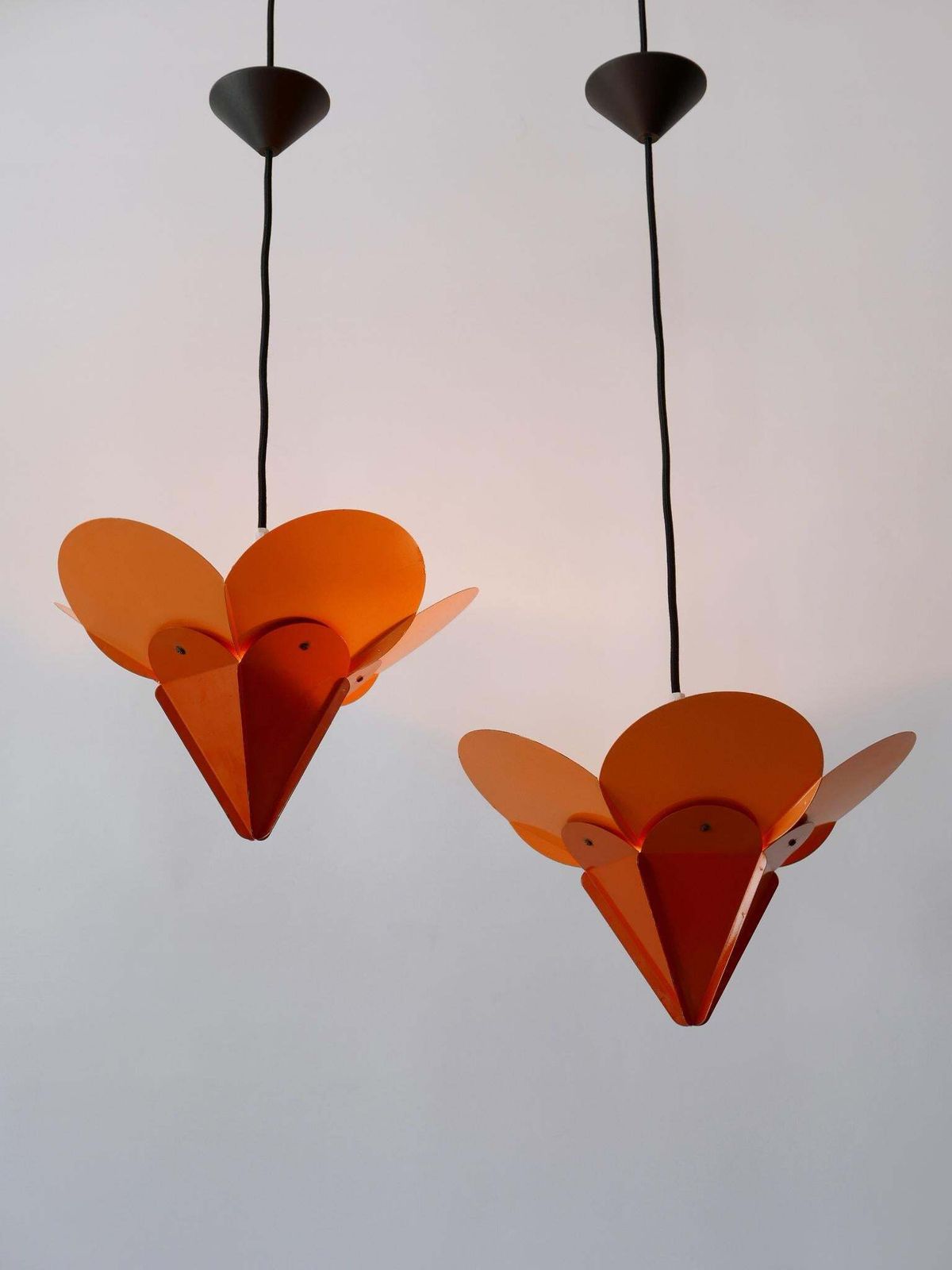 photo vinterior Set Of Two Unique Tivoli Flower Pendant Lamps By Simon Poul Henningsen 1958