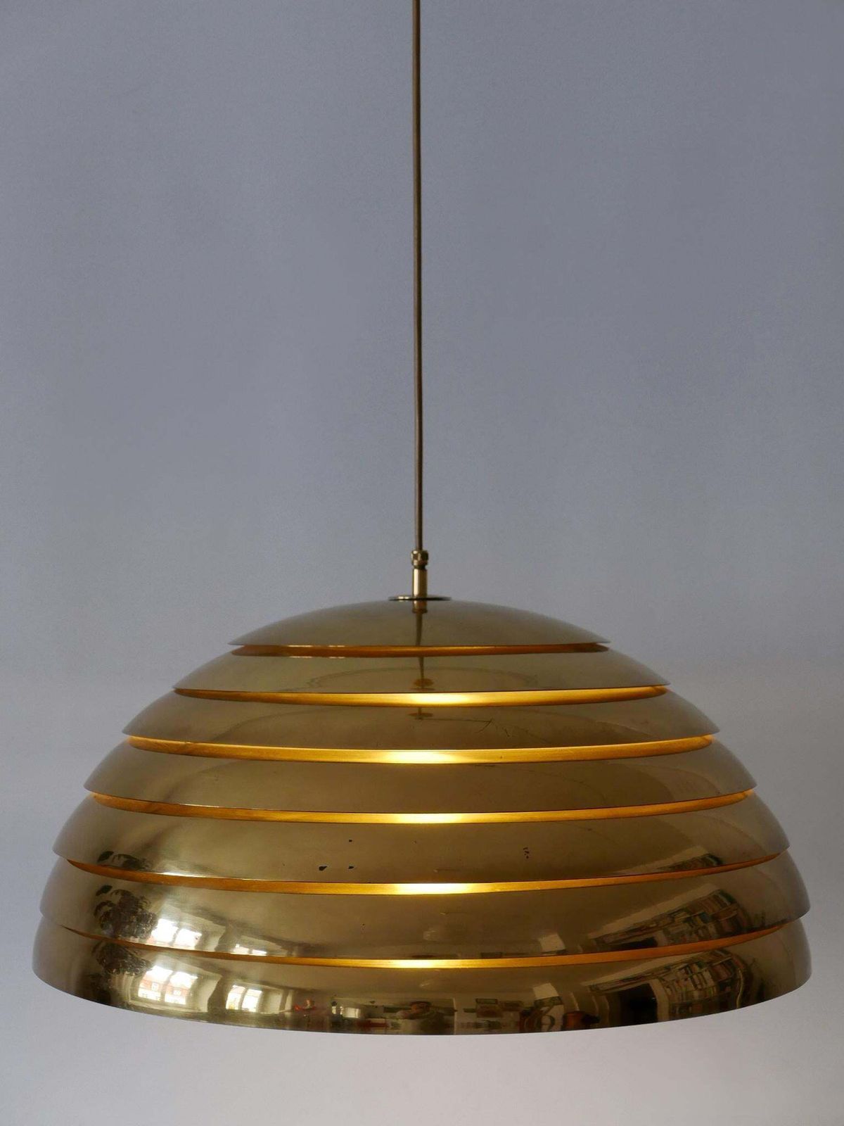 photo furniture Large Mid Century Modern Pendant Lamp By Vereinigte Werkstätten Germany 1960s