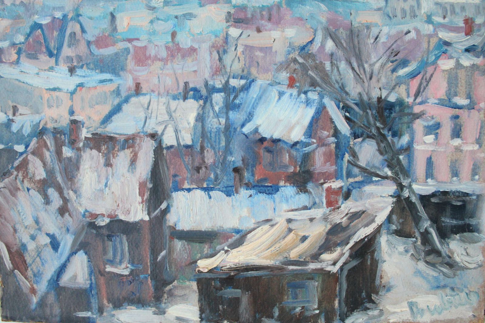 Laimonis Bubierisroofs Of The City1983 photo for sale