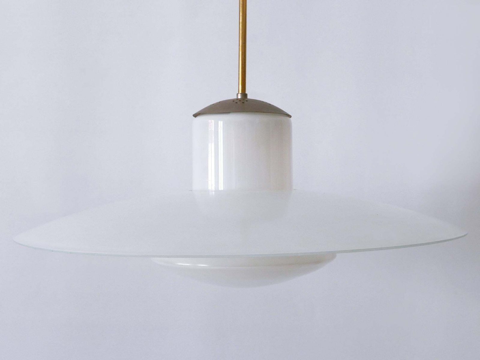 photo vinterior Rare Mid Century Modern Pendant Lamp By Wolfgang Tümpel For Doria Germany 1950s