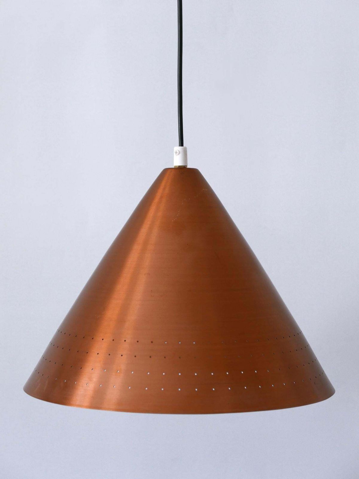 Rare Mid Century Modern Scandinavian Copper Pendant Lamp Or Hanging Light  1960s photo buy