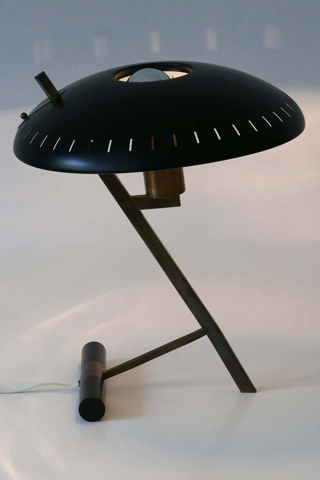 1950.0 Elegant Mid Century "Decora" Or Z Table Lamp By Louis Kalff For Philips 1950s photo