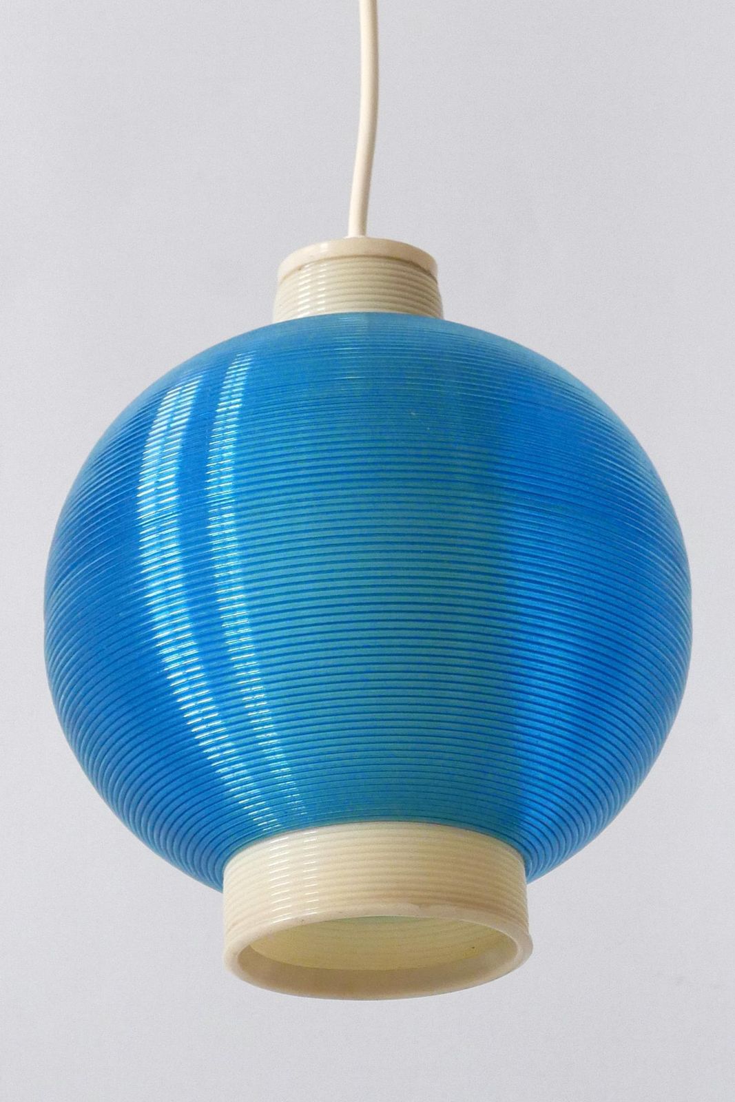 photo vintage Rare Mid Century Modern Rotaflex Pendant Lamp By Yasha Heifetz USA 1960s