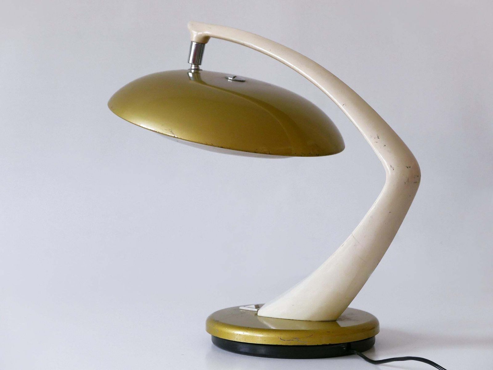 Mid Century Modern Desk Light Or Table Lamp 'Boomerang 64' By Fase Spain 1960s photo vinterior