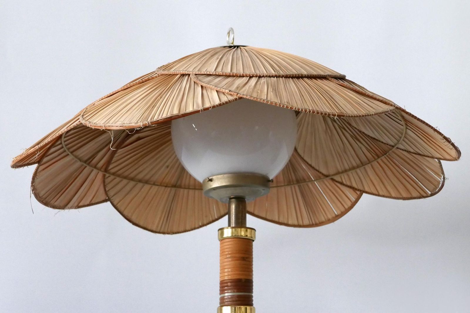 Lighting Xl Mid Century Modern Uchiwa Table Lamp Or Floor Light By Miranda Ab Sweden photo