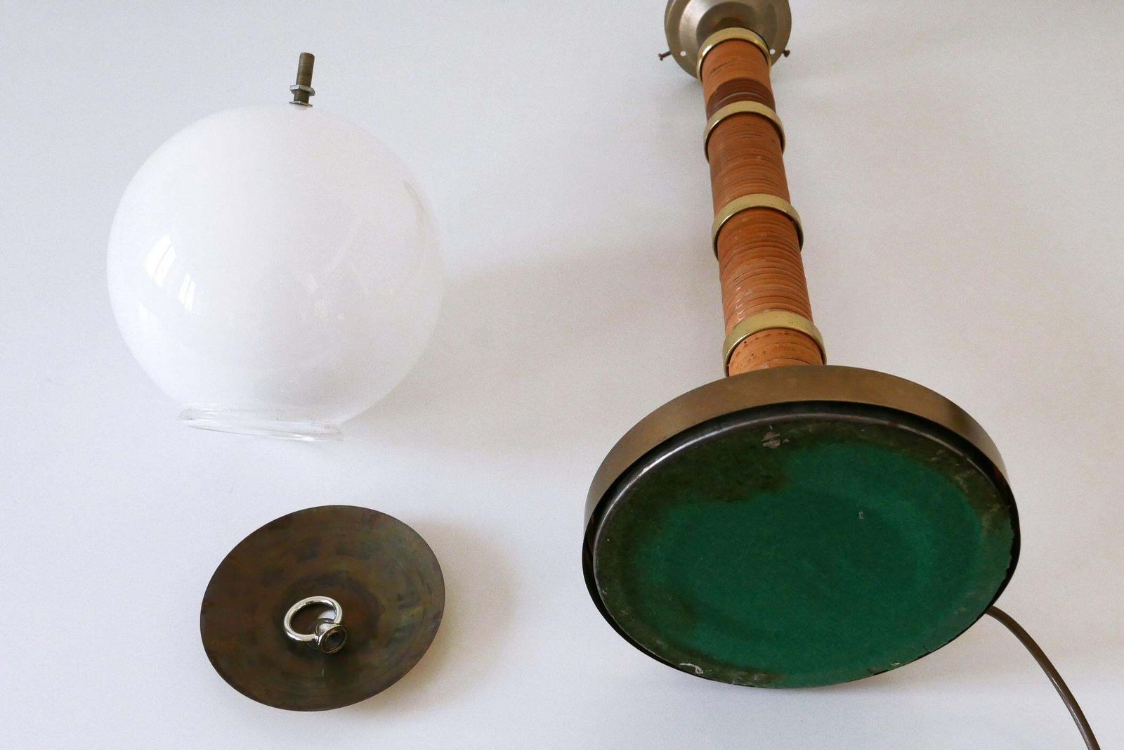photo vintage Xl Mid Century Modern Uchiwa Table Lamp Or Floor Light By Miranda Ab Sweden