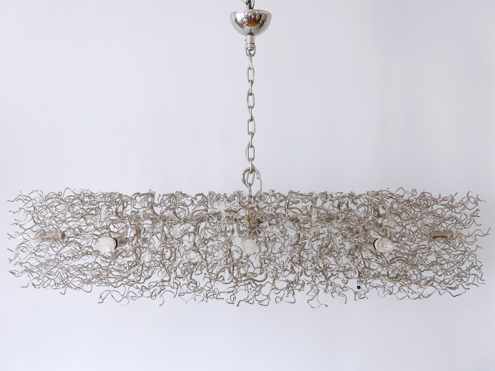 Gorgeous Xxl Brand Van Egmond Hollywood Chandelier Oval 140 Nickel Netherlands photo furniture