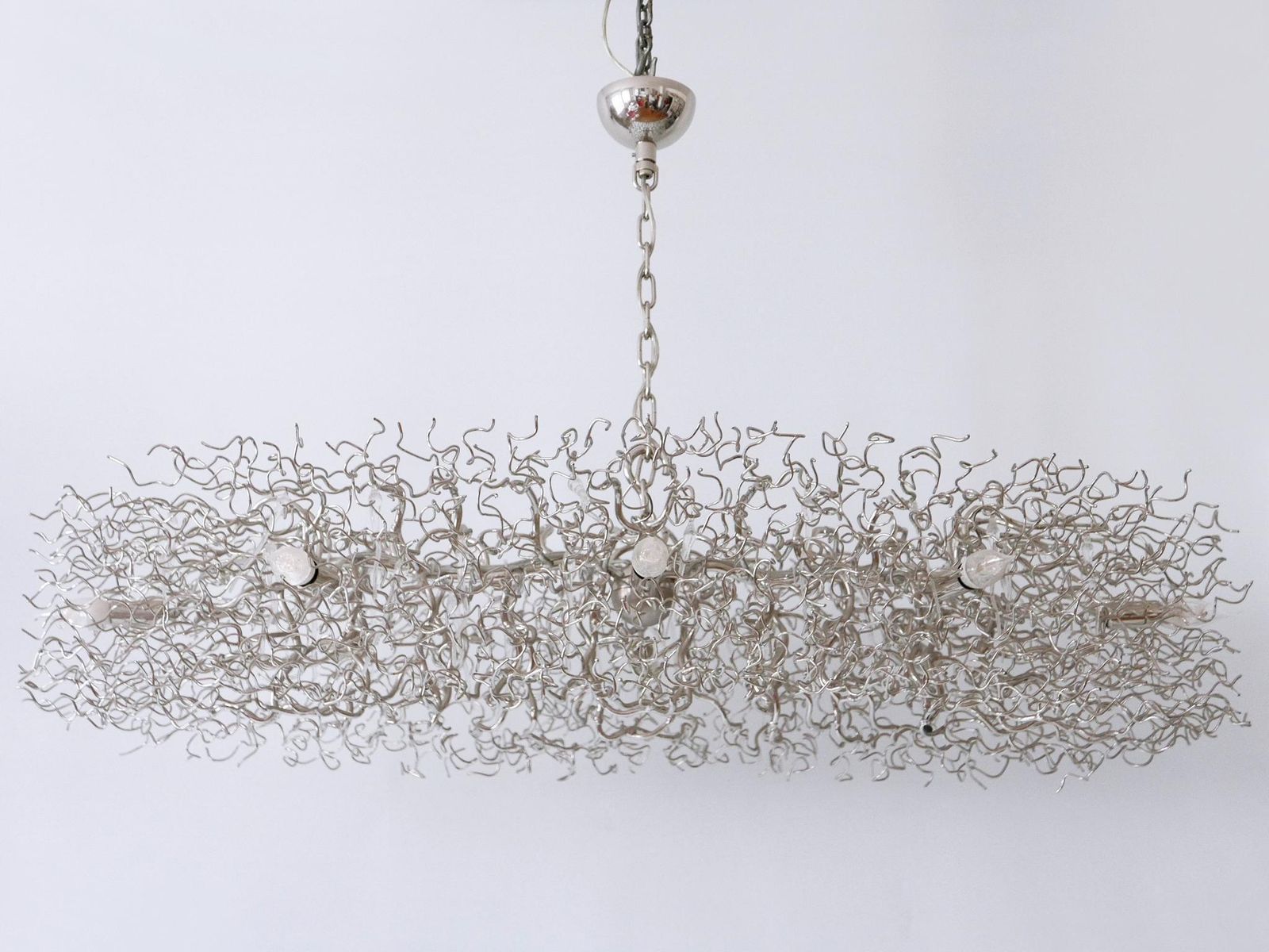 8665.0 Gorgeous Xxl Brand Van Egmond Hollywood Chandelier Oval 140 Nickel Netherlands photo