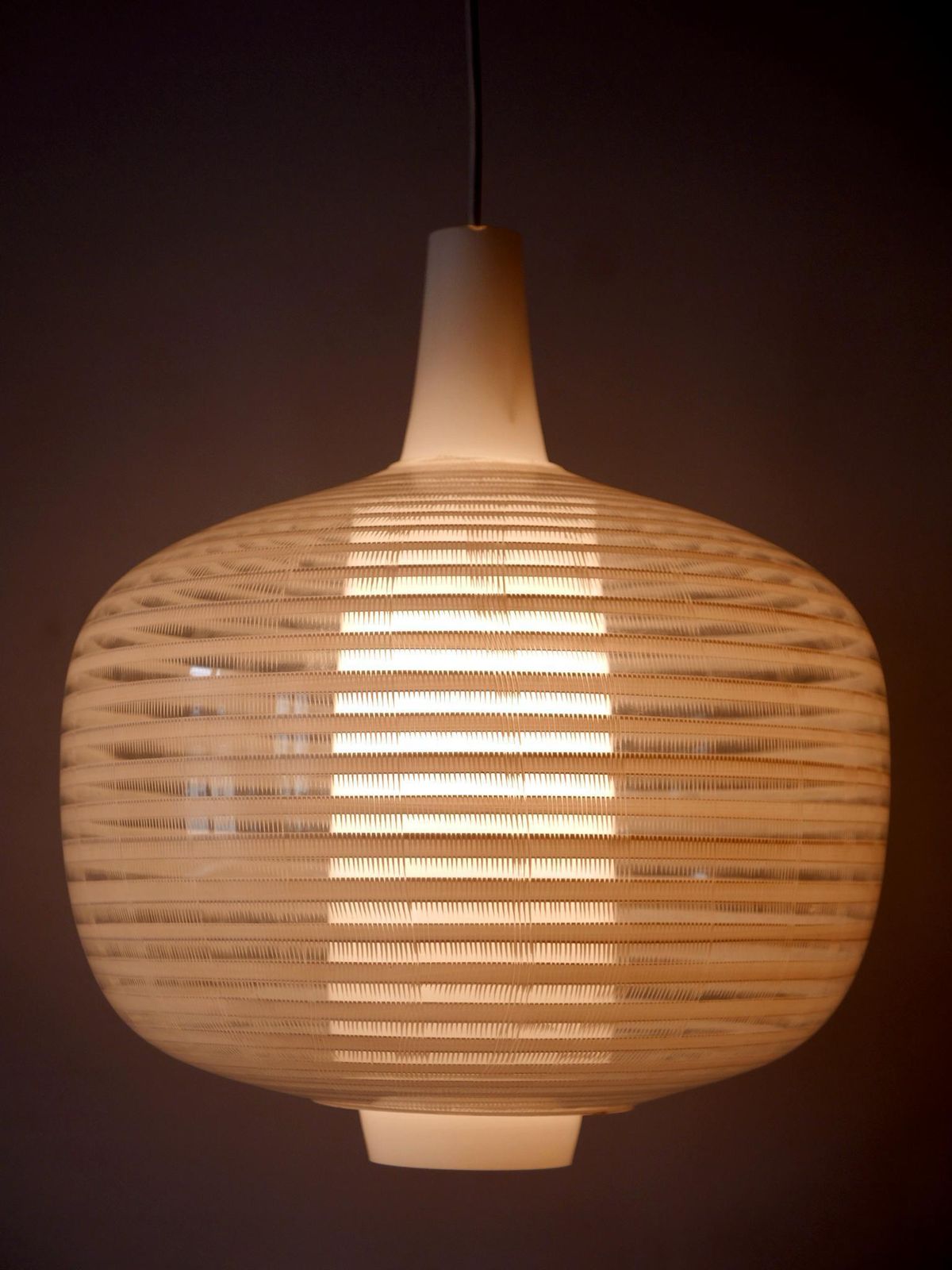 Rare & Large Mid Century Modern Pendant Lamp Napoli By Aloys F. Gangkofner 1957 photo Lighting