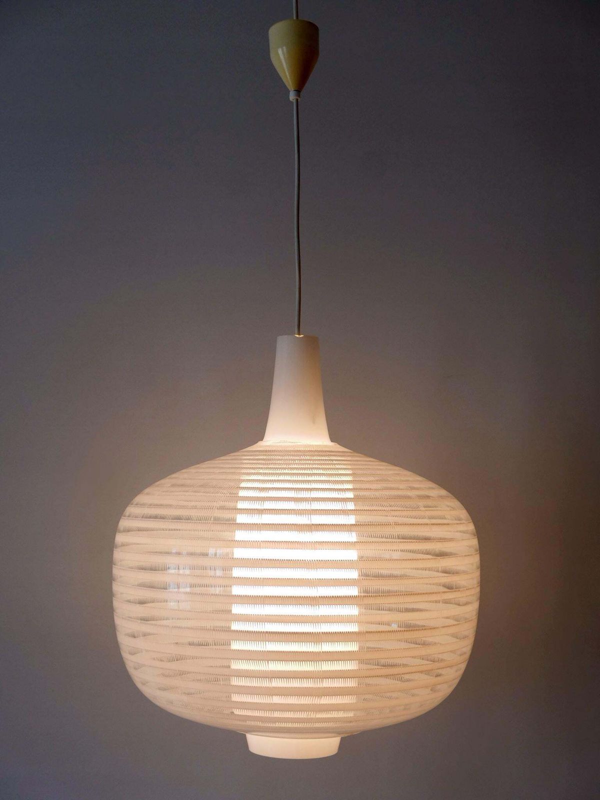 Rare & Large Mid Century Modern Pendant Lamp Napoli By Aloys F. Gangkofner 1957 photo buy