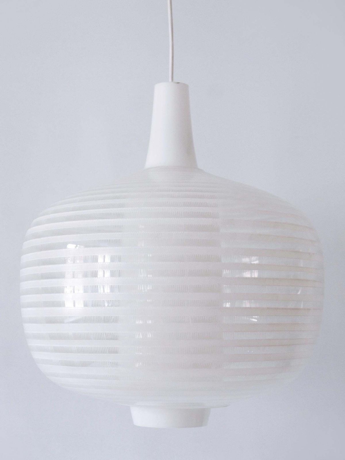 Rare & Large Mid Century Modern Pendant Lamp Napoli By Aloys F. Gangkofner 1957 photo vintage
