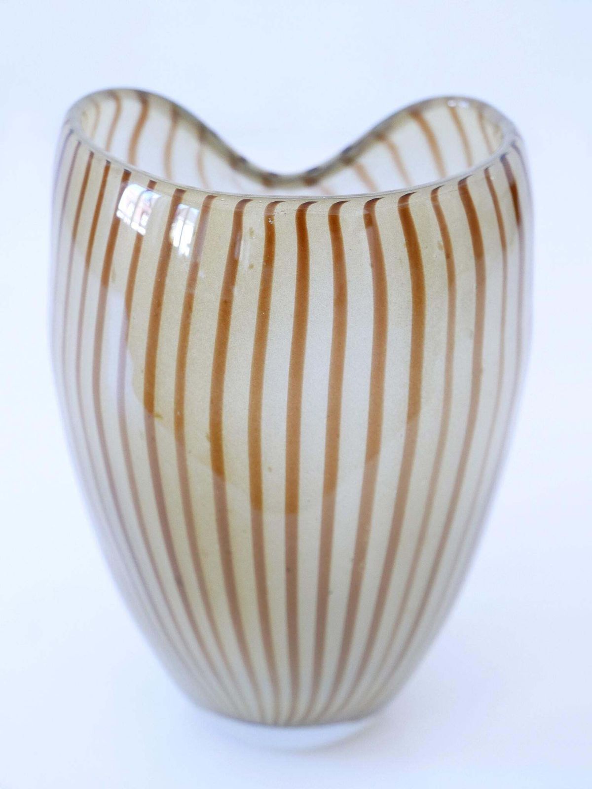 Decorative Mid Century Modern Murano Glass Vase Italy 1960s photo vintage