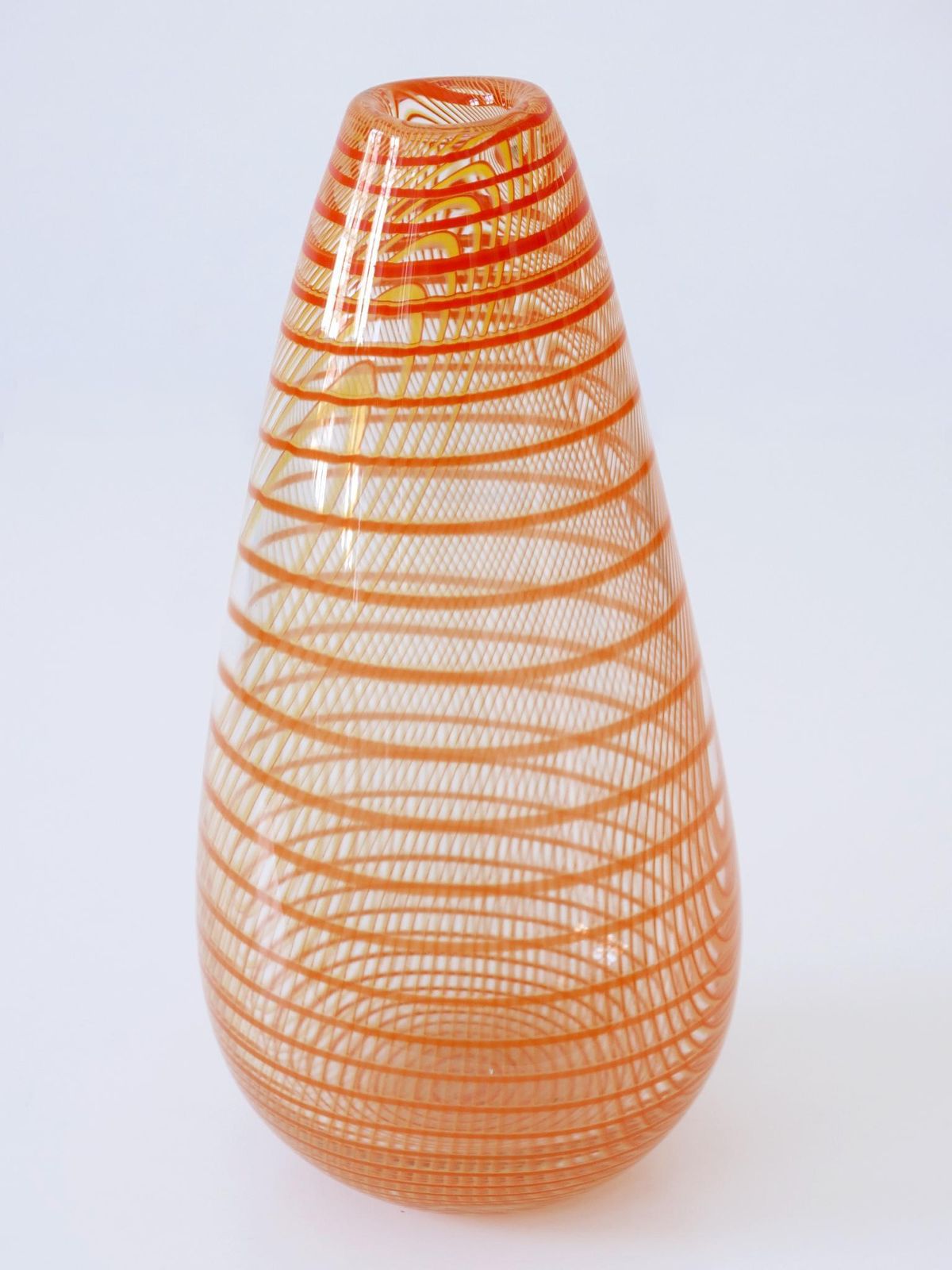 photo furniture Signed & Limited Edition Art Glass Vase By Olle Brozén For Kosta Boda Sweden